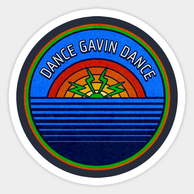 Dance Gavin Dance - Vintage Sticker by servizzi_art